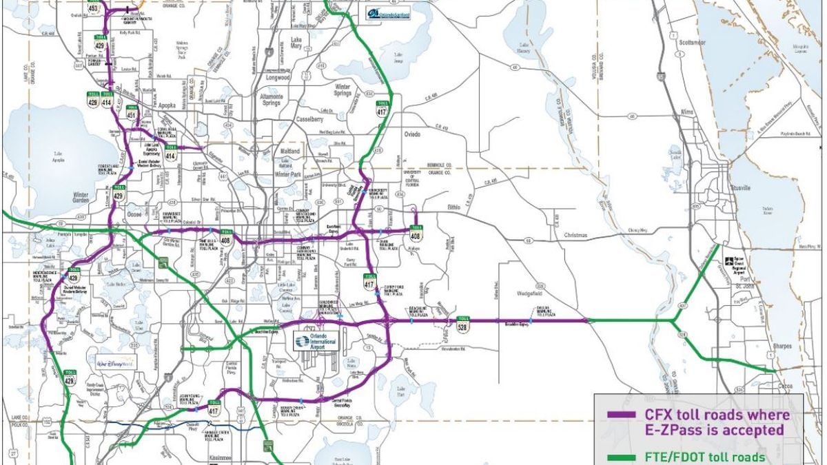 orlando toll roads map Transponder Trouble Some Drivers Are Getting Double Billed On orlando toll roads map