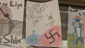 Swastikas, Hitler messages found at 2 Georgia high schools