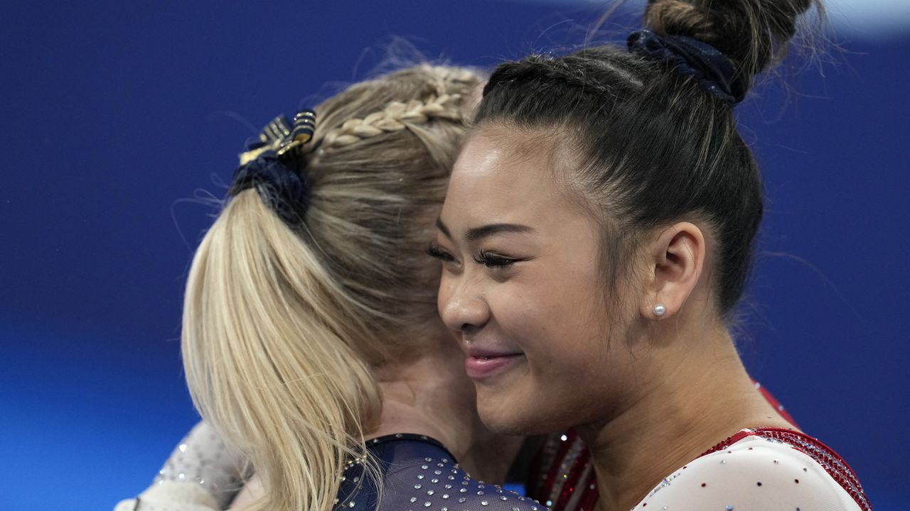 Photos: Sunisa Lee, Jade Carey compete in Olympic gymnastics all-around –  WFTV