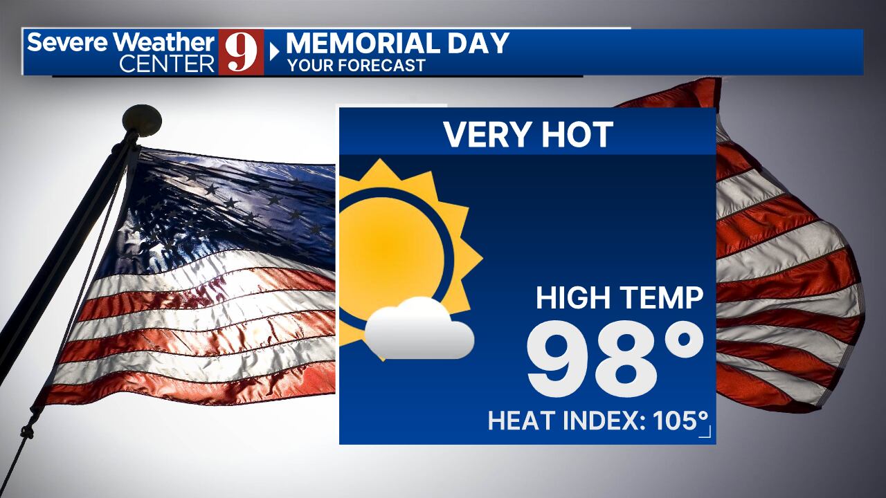 Very hot Memorial Day: Near-record highs expected over holiday – WFTV