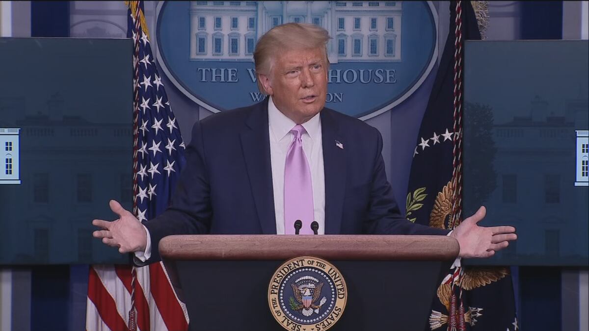 WATCH: President Trump Holds News Conference At White House On Labor Day