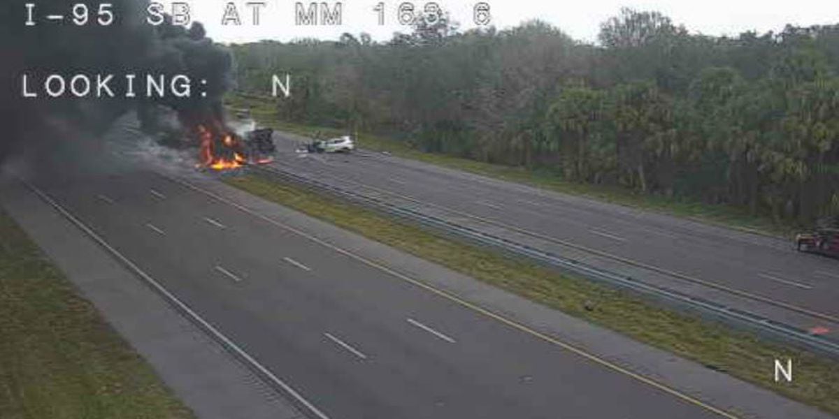 Semitruck Driver Dies In Tanker Fire After Crash On I-95 In Brevard County