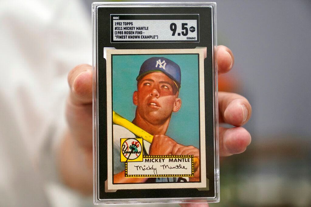 Mickey Mantle baseball card sells for $5.2M to set record